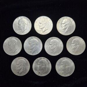 1776-1976 Eisenhower "Ike" Dollar Coins (Lot Of 10)